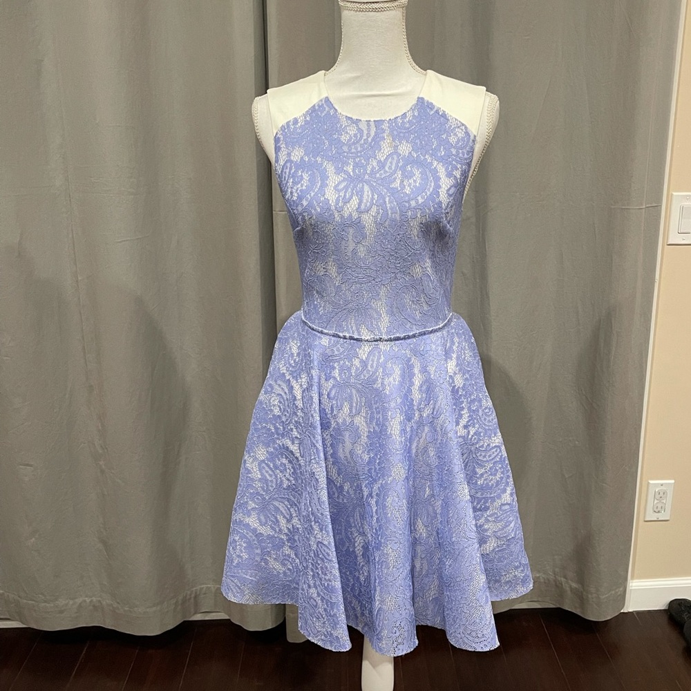 BEBE Dress Lace Lavender